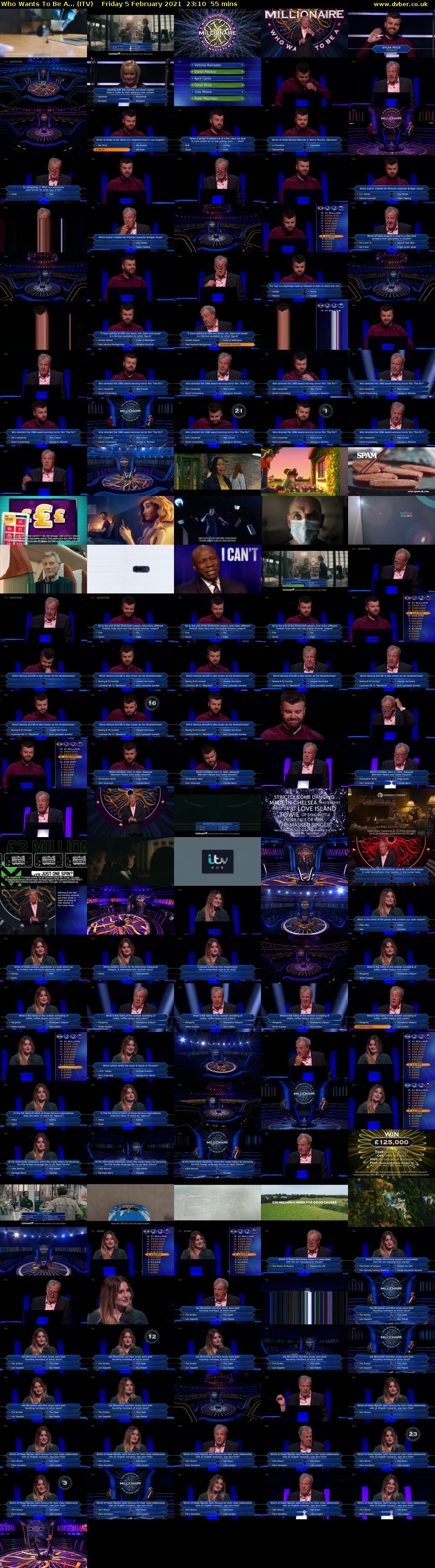 Who Wants To Be A... (ITV) Friday 5 February 2021 23:10 - 00:05