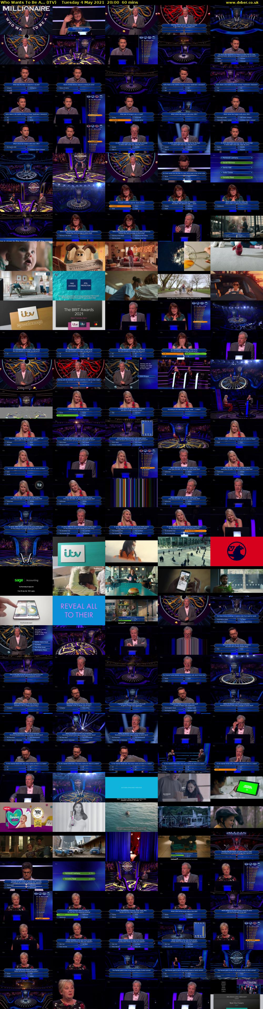 Who Wants To Be A... (ITV) Tuesday 4 May 2021 20:00 - 21:00