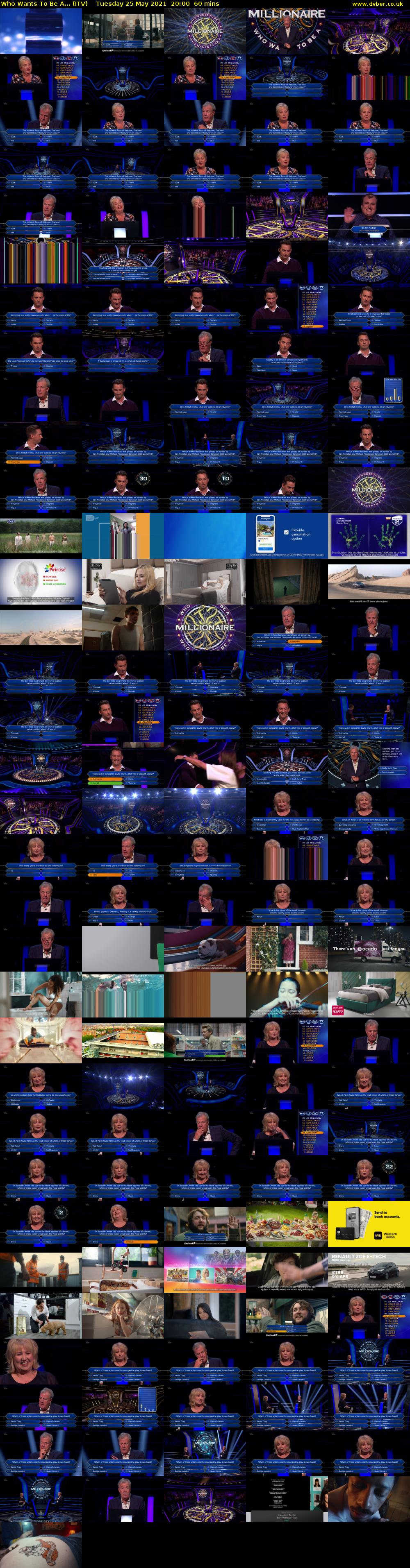 Who Wants To Be A... (ITV) Tuesday 25 May 2021 20:00 - 21:00