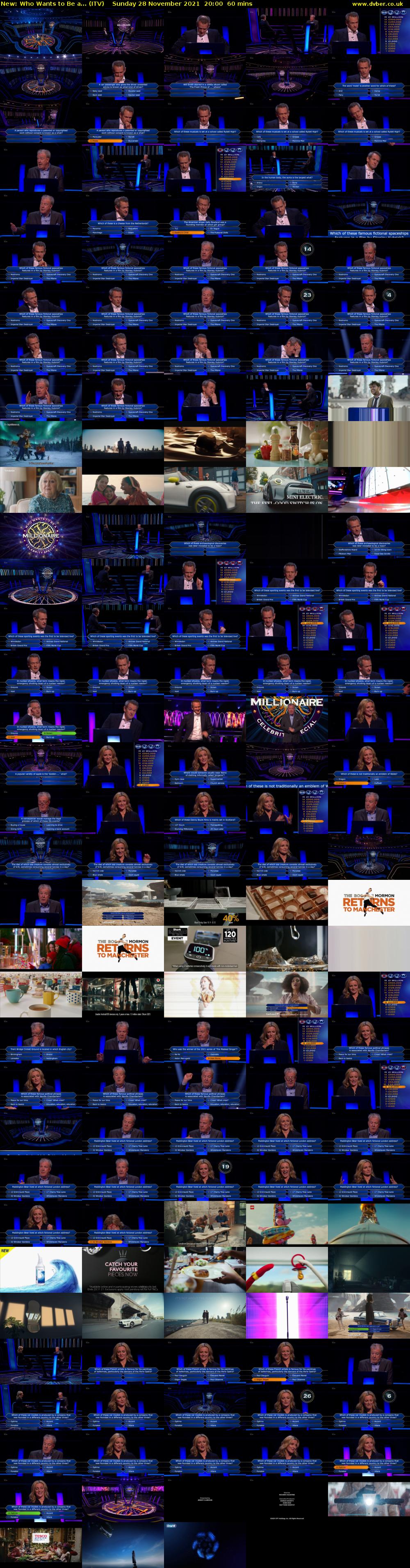 Who Wants to Be a... (ITV) Sunday 28 November 2021 20:00 - 21:00