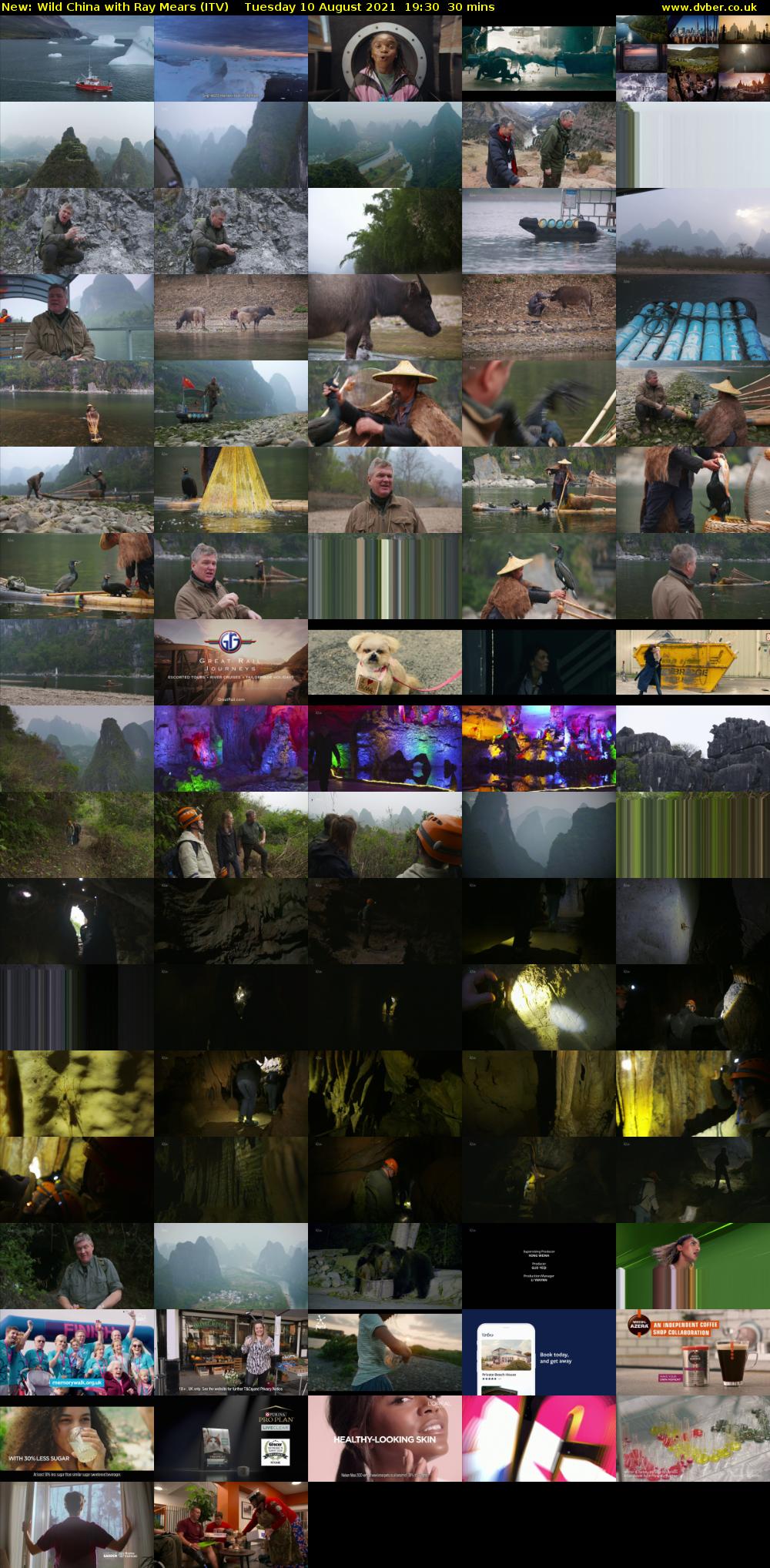Wild China with Ray Mears (ITV) Tuesday 10 August 2021 19:30 - 20:00