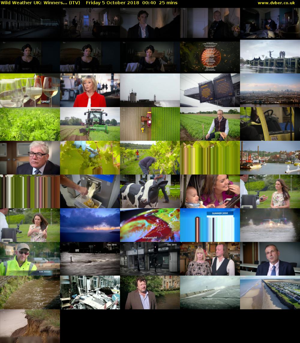 Wild Weather UK: Winners... (ITV) Friday 5 October 2018 00:40 - 01:05