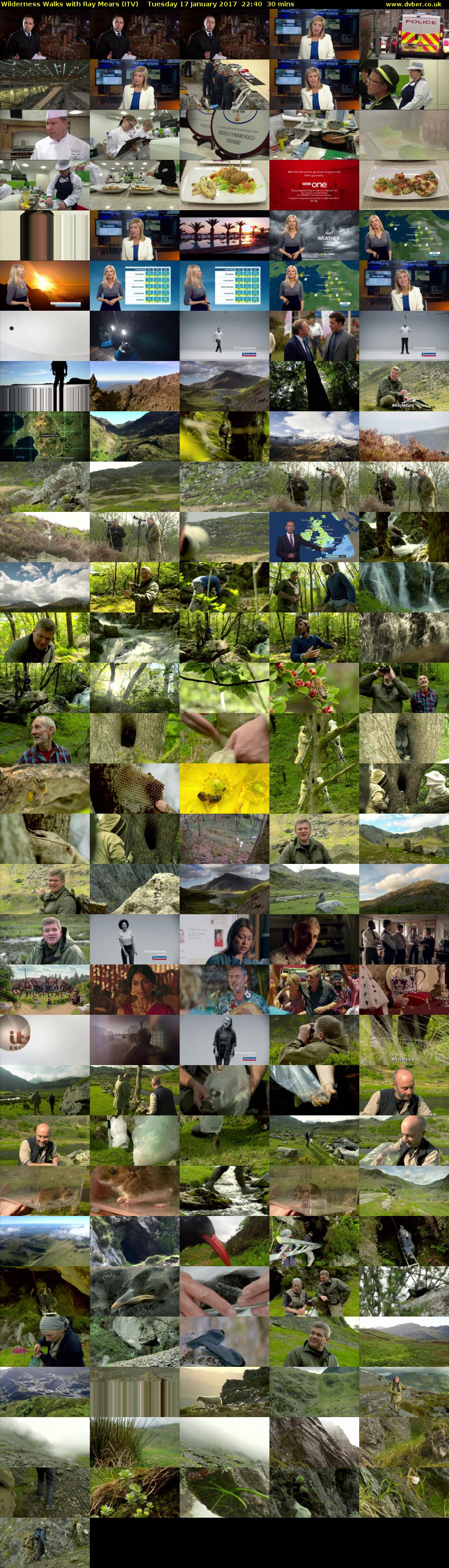 Wilderness Walks with Ray Mears (ITV) Tuesday 17 January 2017 22:40 - 23:10