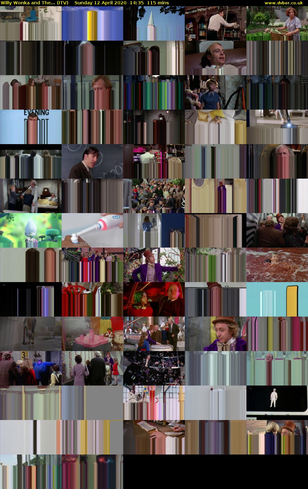 Willy Wonka and The... (ITV) Sunday 12 April 2020 14:35 - 16:30