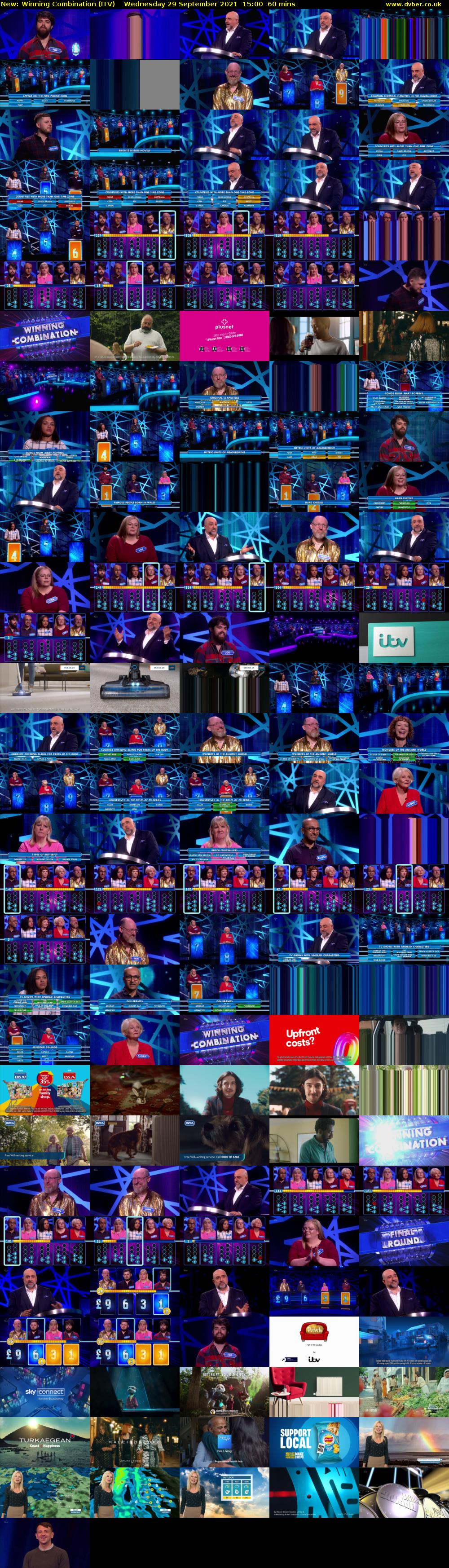 Winning Combination (ITV) Wednesday 29 September 2021 15:00 - 16:00