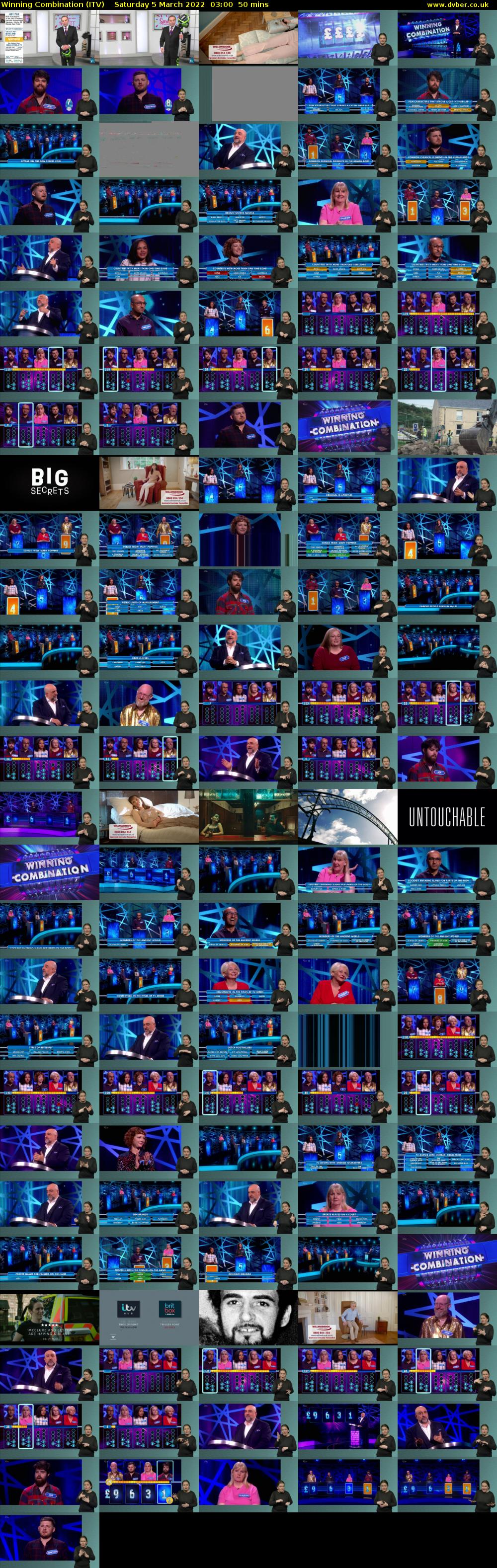 Winning Combination (ITV) Saturday 5 March 2022 03:00 - 03:50