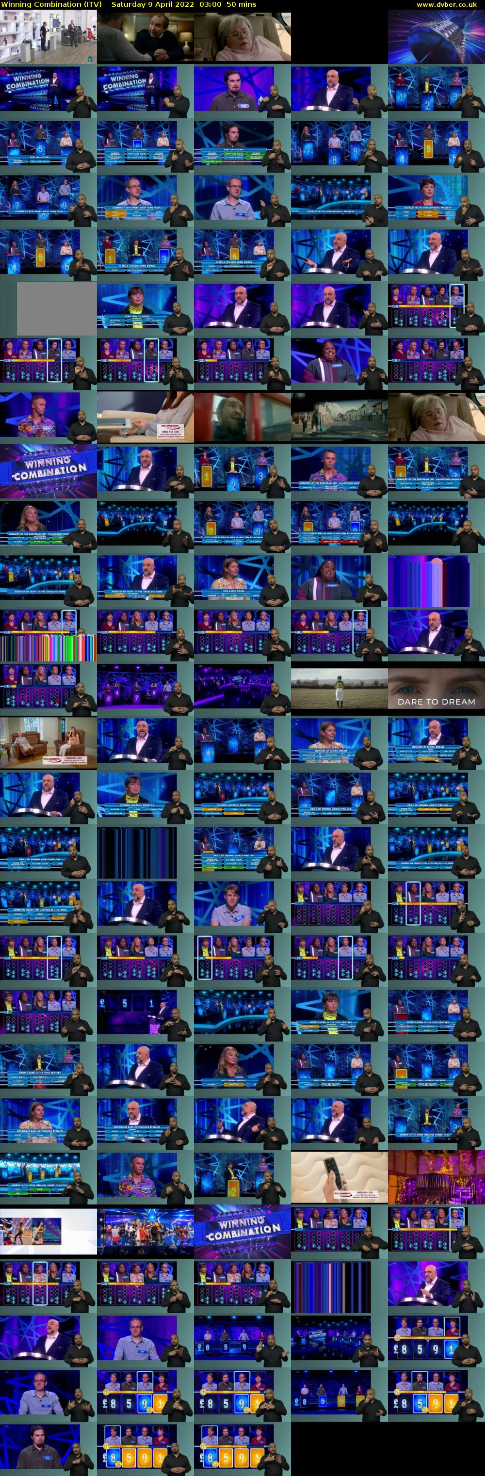 Winning Combination (ITV) Saturday 9 April 2022 03:00 - 03:50