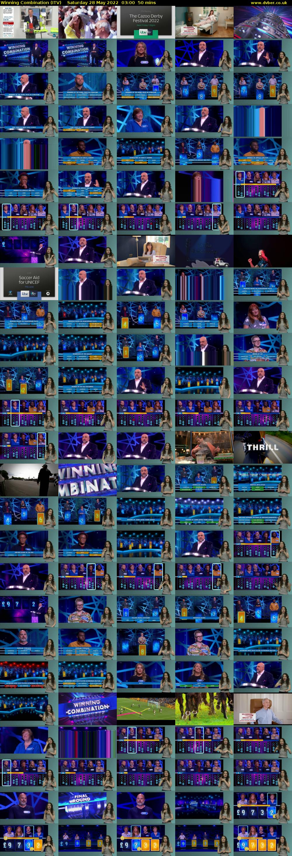Winning Combination (ITV) Saturday 28 May 2022 03:00 - 03:50