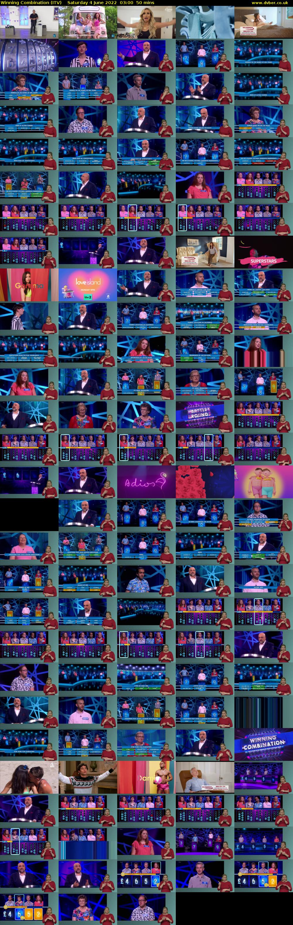 Winning Combination (ITV) Saturday 4 June 2022 03:00 - 03:50