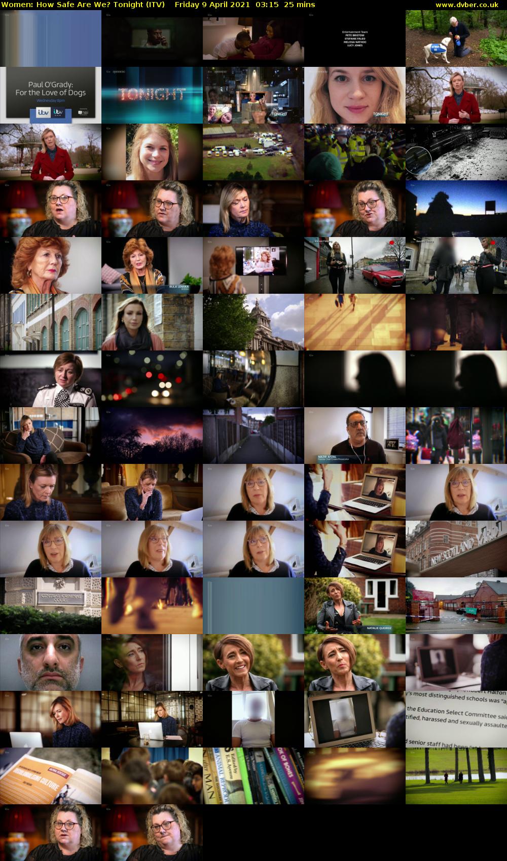 Women: How Safe Are We? Tonight (ITV) Friday 9 April 2021 03:15 - 03:40