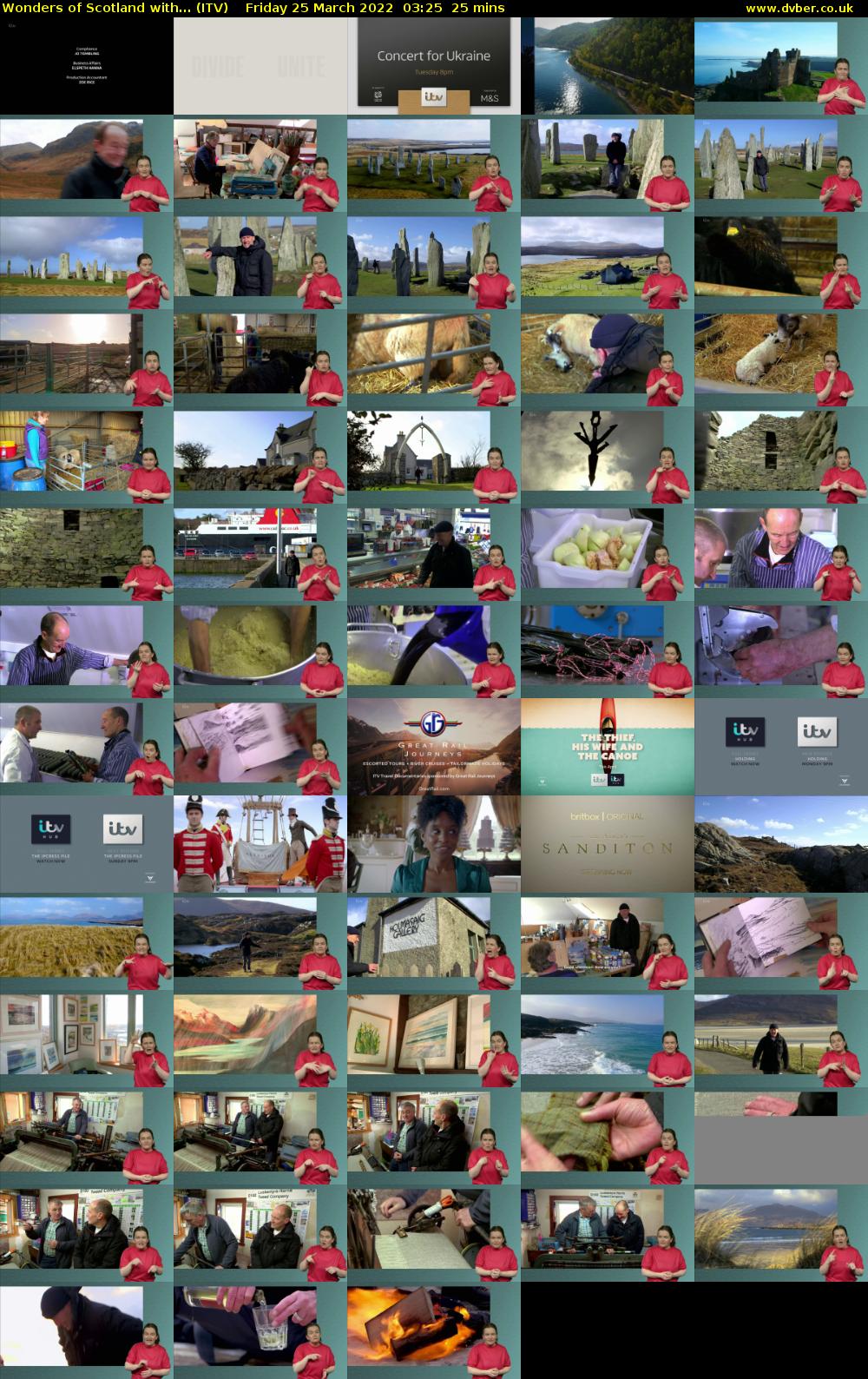 Wonders of Scotland with... (ITV) Friday 25 March 2022 03:25 - 03:50