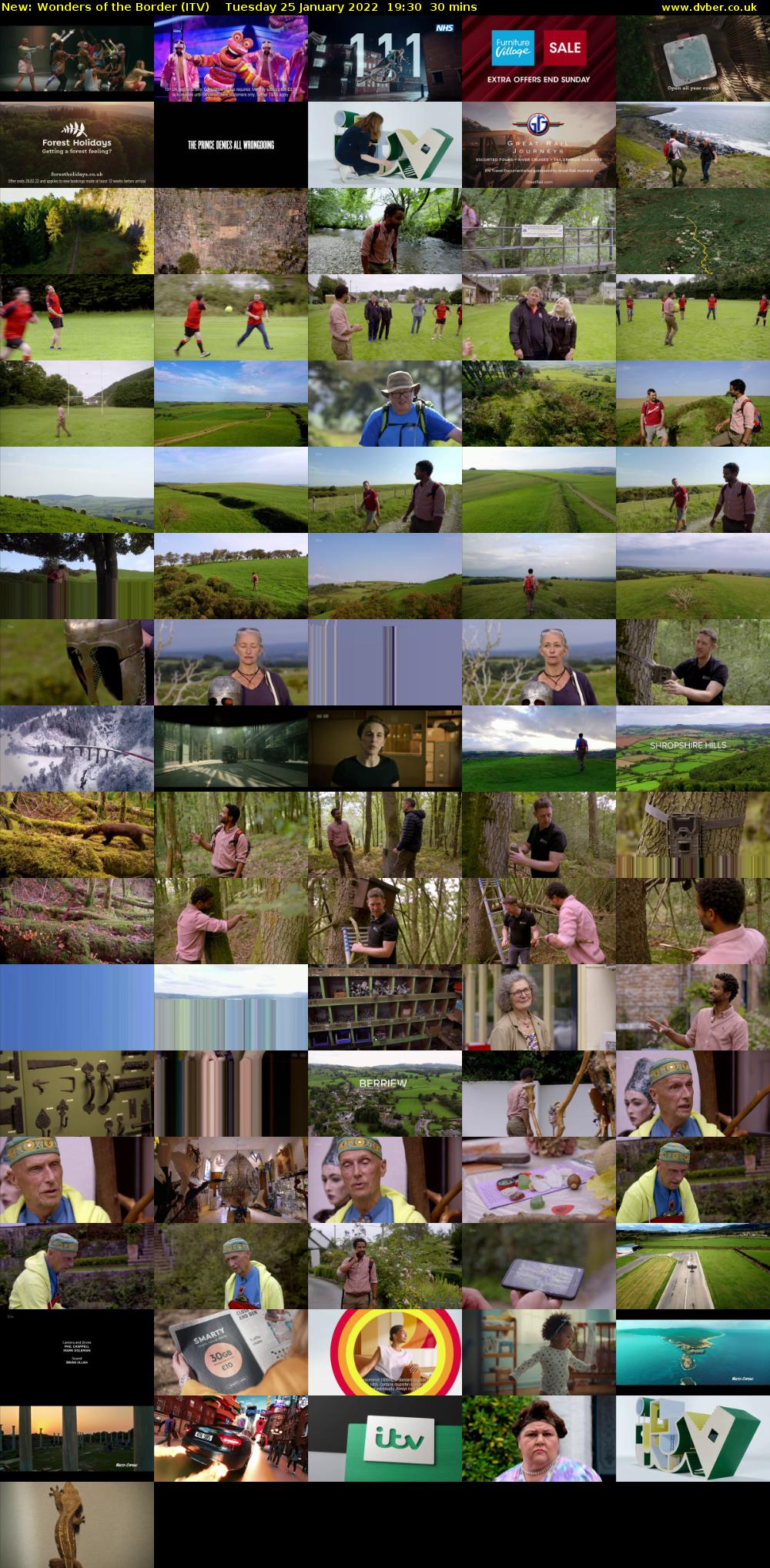 Wonders of the Border (ITV) Tuesday 25 January 2022 19:30 - 20:00