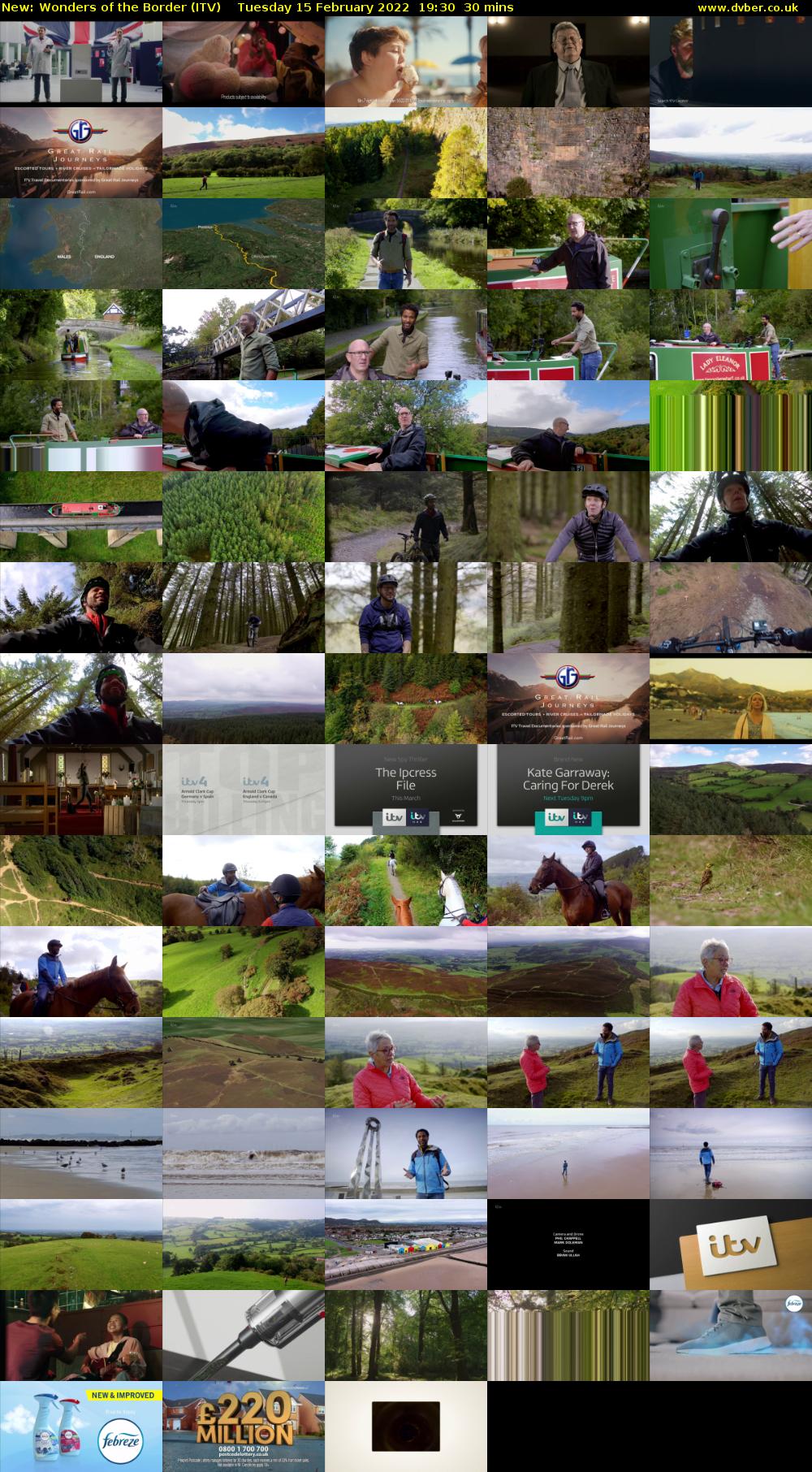 Wonders of the Border (ITV) Tuesday 15 February 2022 19:30 - 20:00