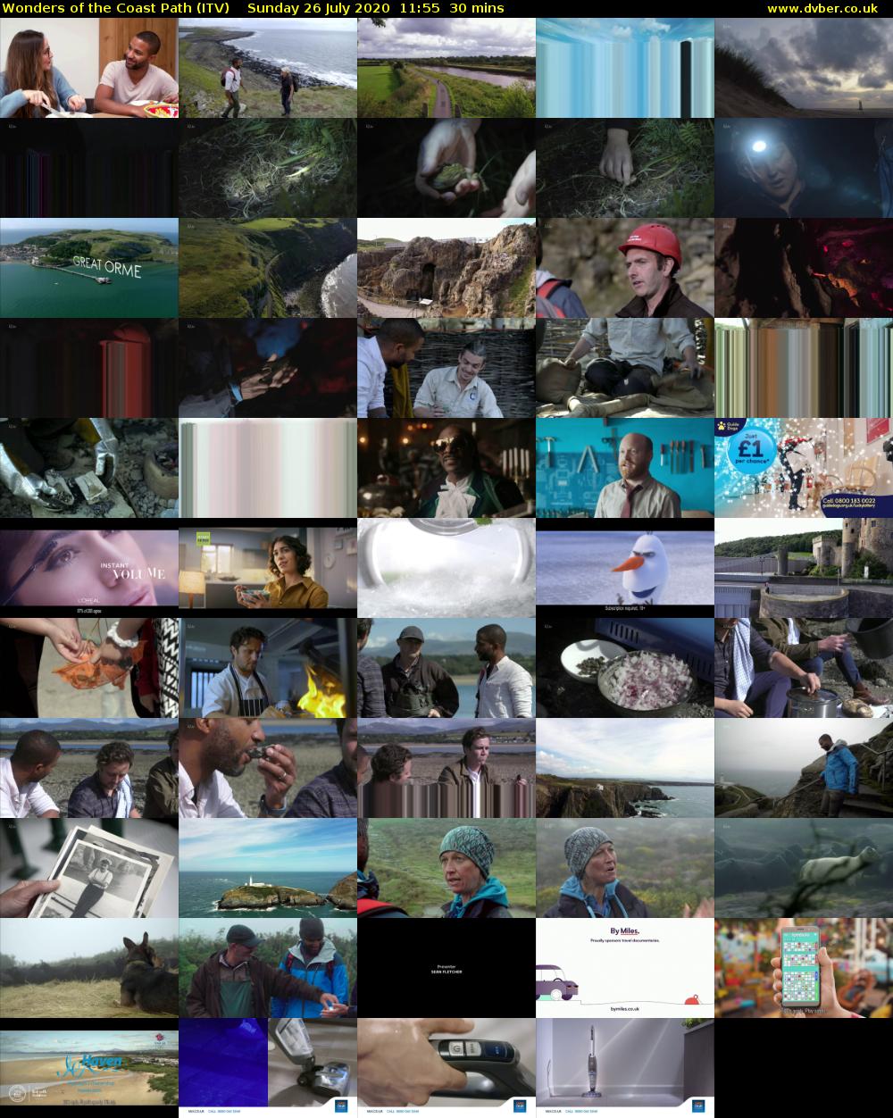 Wonders of the Coast Path (ITV) Sunday 26 July 2020 11:55 - 12:25