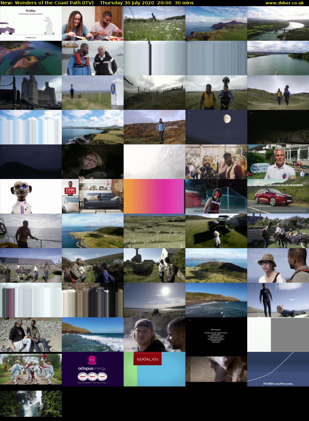 Wonders of the Coast Path (ITV) Thursday 30 July 2020 20:00 - 20:30