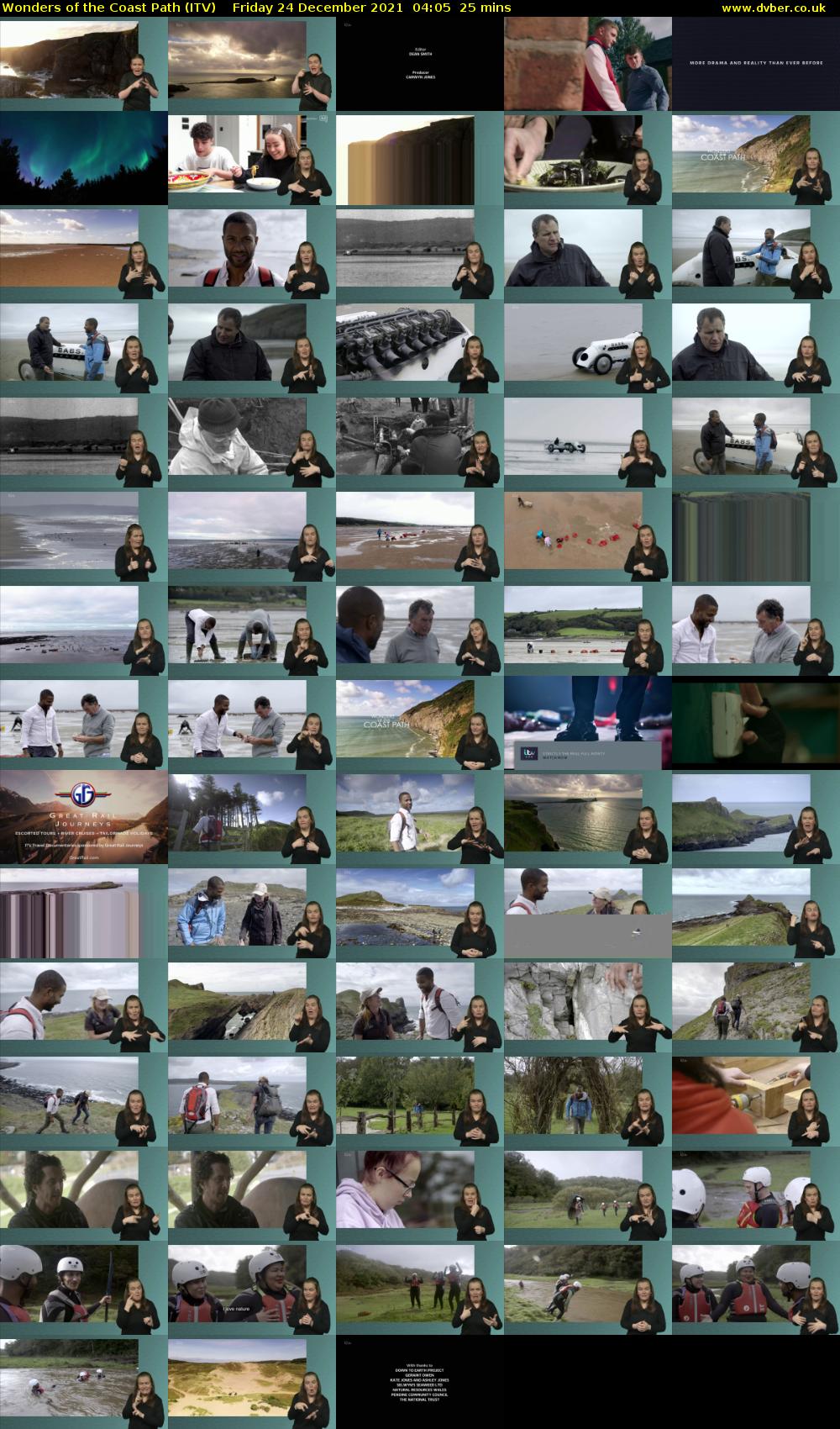 Wonders of the Coast Path (ITV) Friday 24 December 2021 04:05 - 04:30