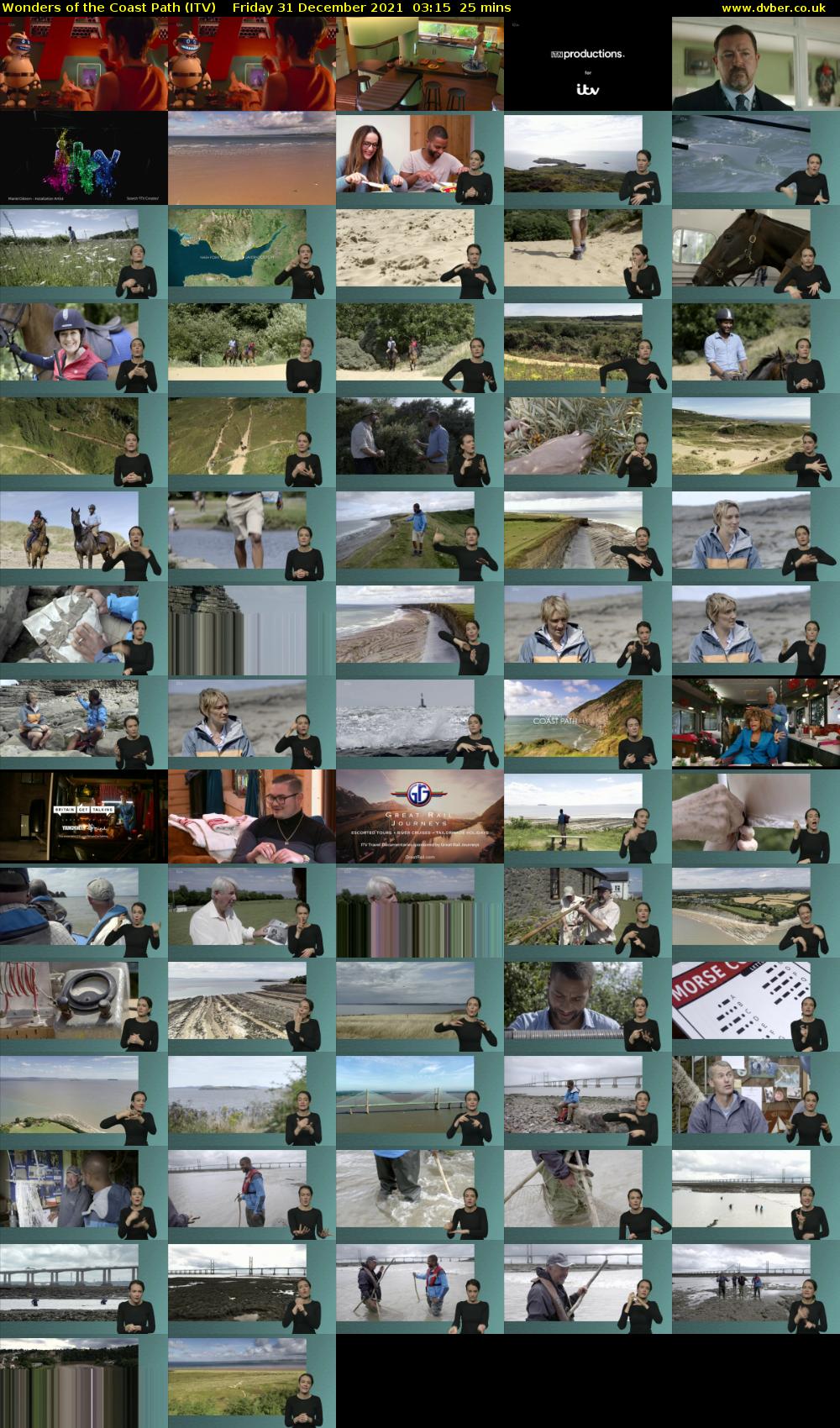 Wonders of the Coast Path (ITV) Friday 31 December 2021 03:15 - 03:40