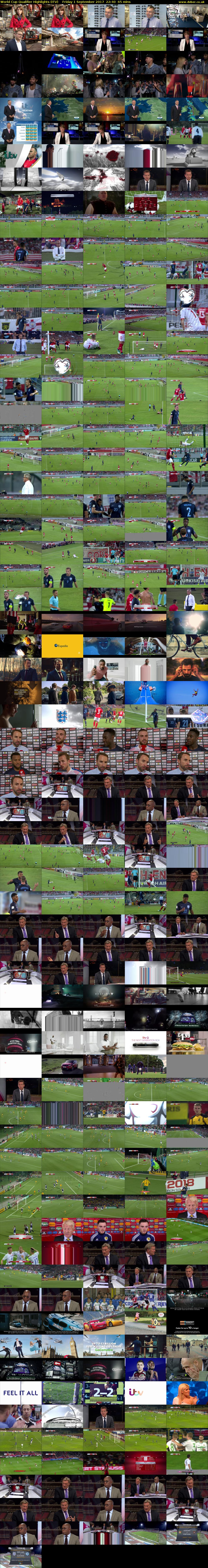 World Cup Qualifier Highlights (ITV) Friday 1 September 2017 22:40 - 23:45