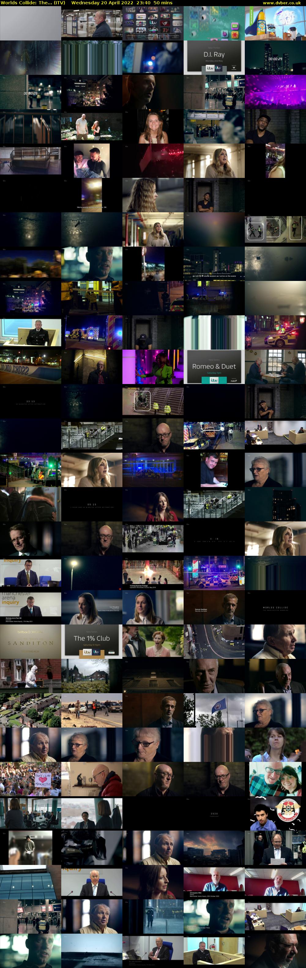 Worlds Collide: The... (ITV) Wednesday 20 April 2022 23:40 - 00:30