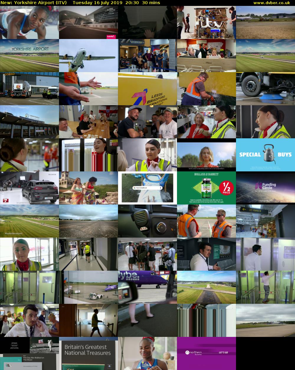 Yorkshire Airport (ITV) Tuesday 16 July 2019 20:30 - 21:00