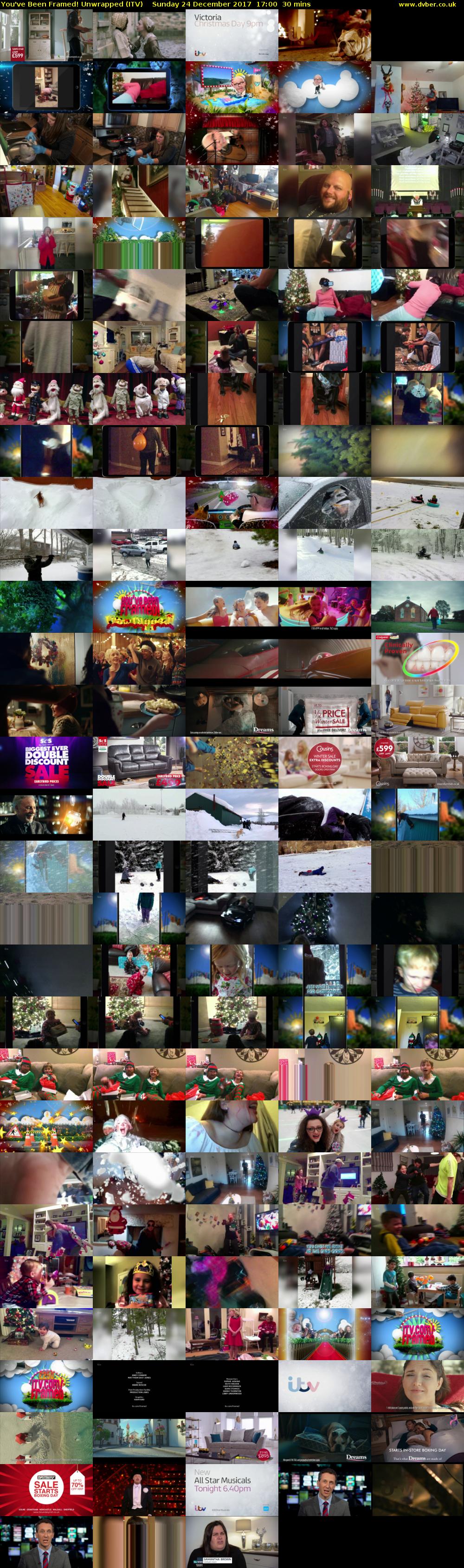 You've Been Framed! Unwrapped (ITV) Sunday 24 December 2017 17:00 - 17:30