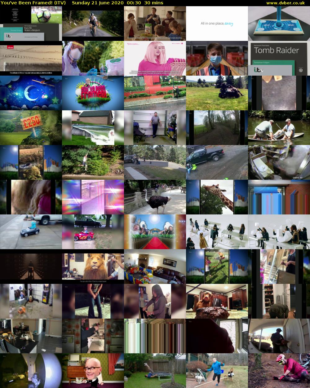 You've Been Framed! (ITV) Sunday 21 June 2020 00:30 - 01:00