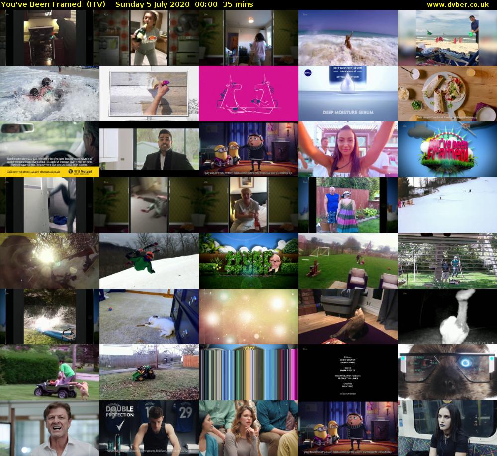 You've Been Framed! (ITV) Sunday 5 July 2020 00:00 - 00:35