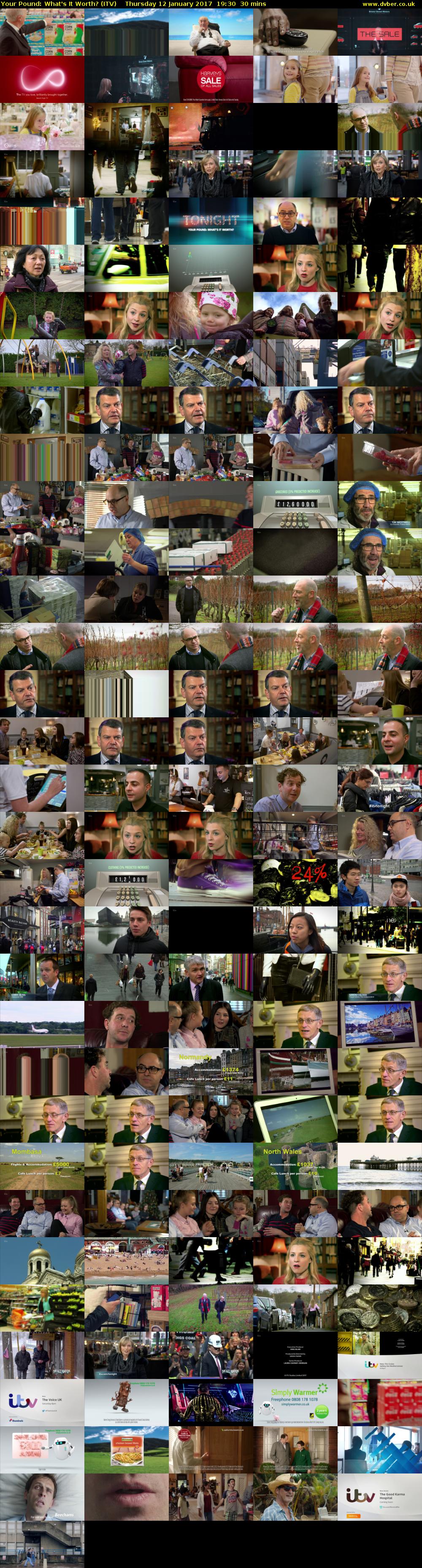 Your Pound: What's It Worth? (ITV) Thursday 12 January 2017 19:30 - 20:00