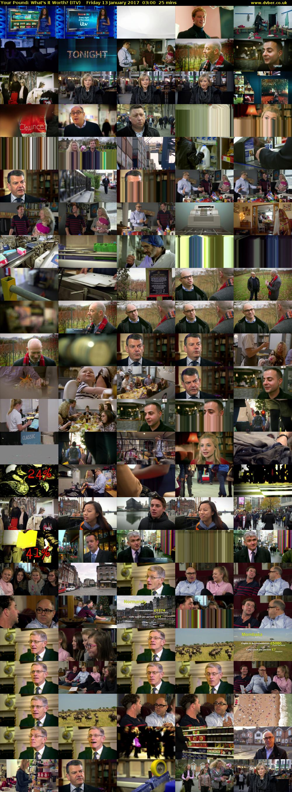 Your Pound: What's It Worth? (ITV) Friday 13 January 2017 03:00 - 03:25