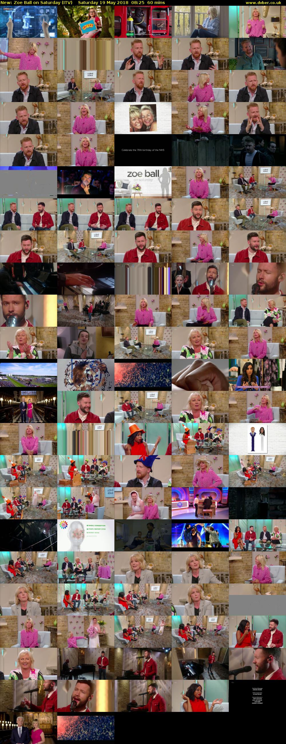 Zoe Ball on Saturday (ITV) Saturday 19 May 2018 08:25 - 09:25