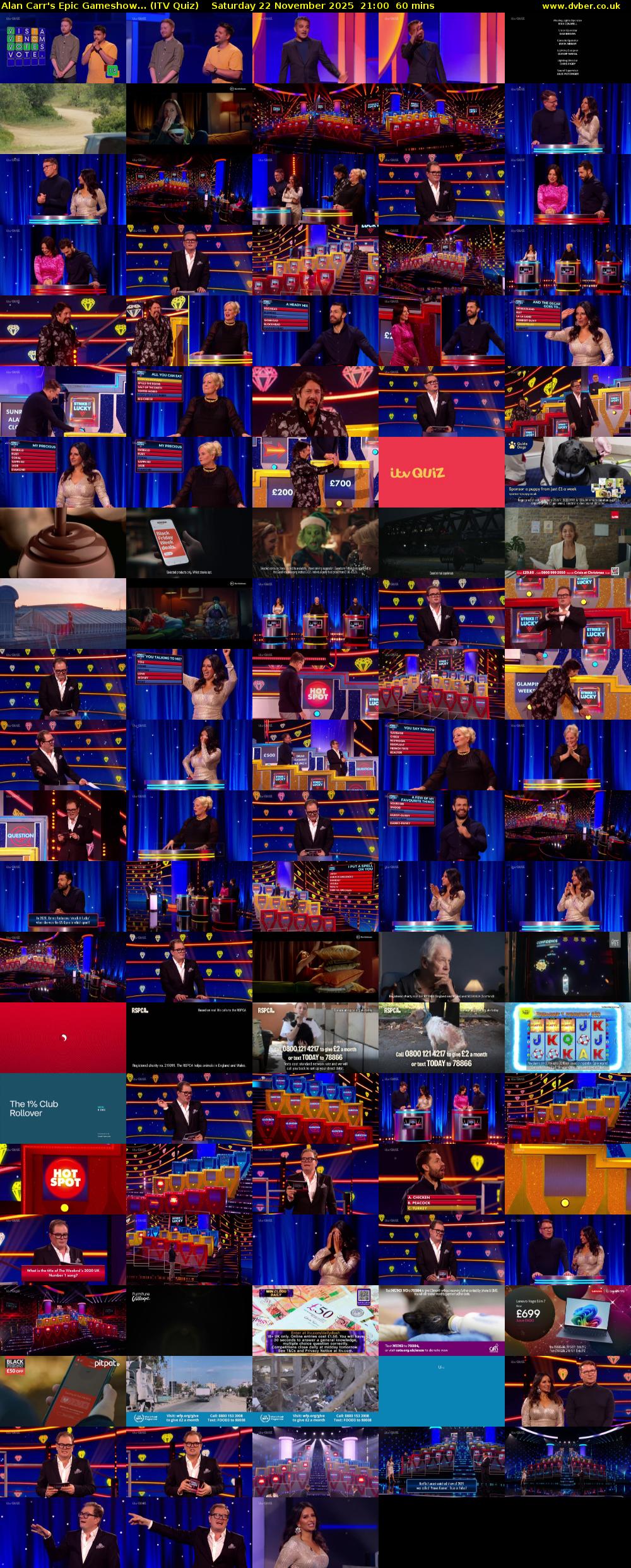 Alan Carr's Epic Gameshow... (ITV Quiz) Saturday 22 November 2025 21:00 - 22:00