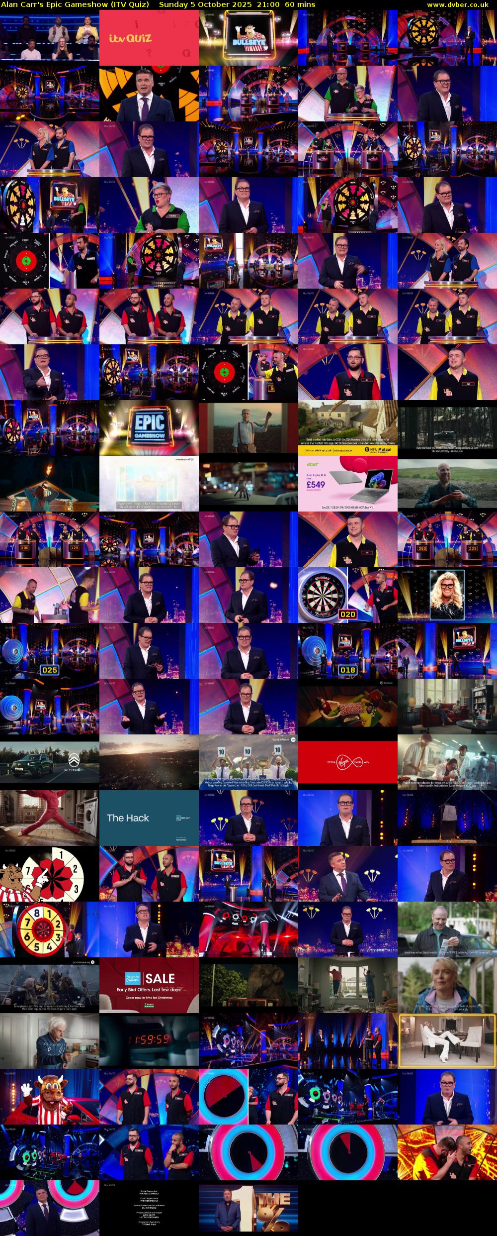 Alan Carr's Epic Gameshow (ITV Quiz) Sunday 5 October 2025 21:00 - 22:00