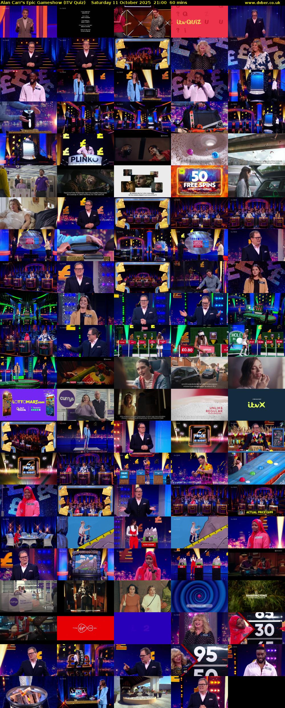 Alan Carr's Epic Gameshow (ITV Quiz) Saturday 11 October 2025 21:00 - 22:00