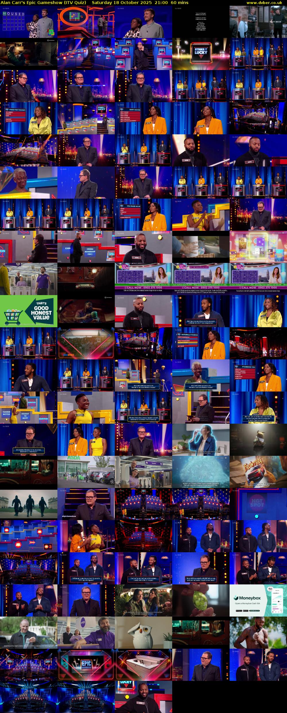 Alan Carr's Epic Gameshow (ITV Quiz) Saturday 18 October 2025 21:00 - 22:00