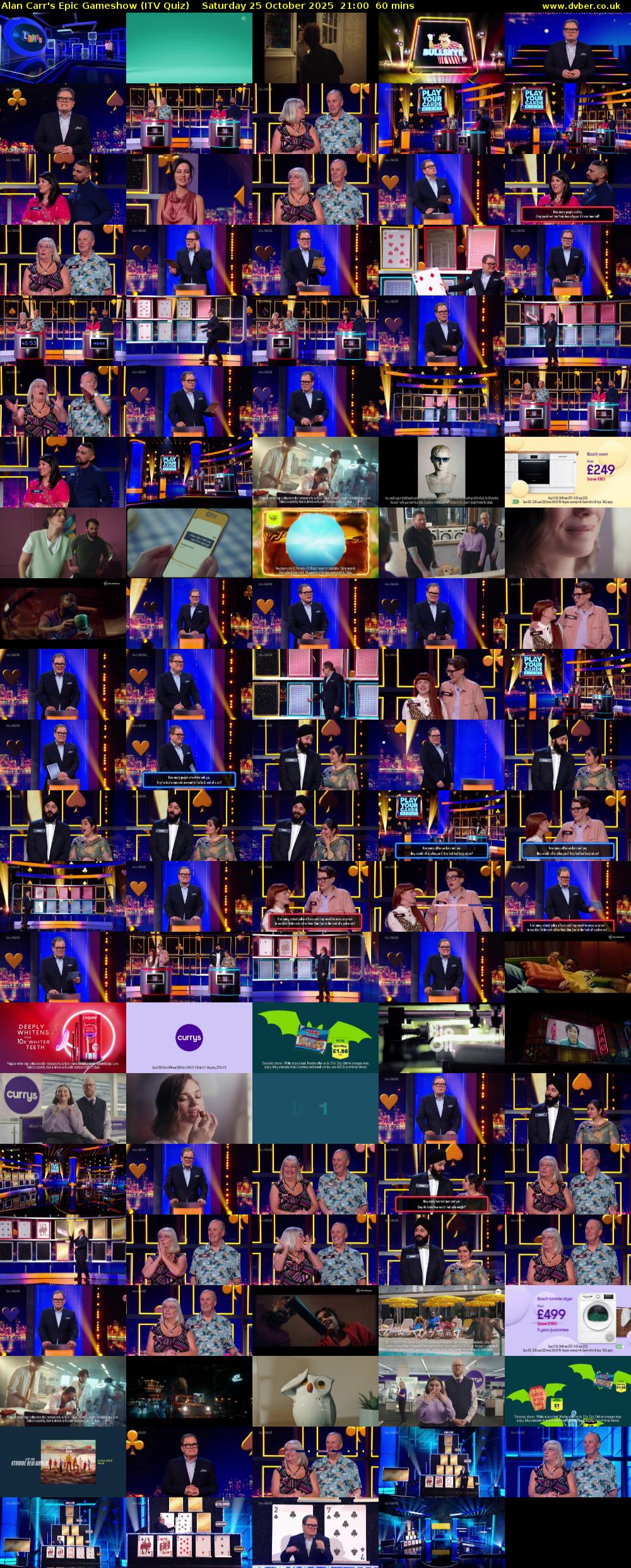 Alan Carr's Epic Gameshow (ITV Quiz) Saturday 25 October 2025 21:00 - 22:00