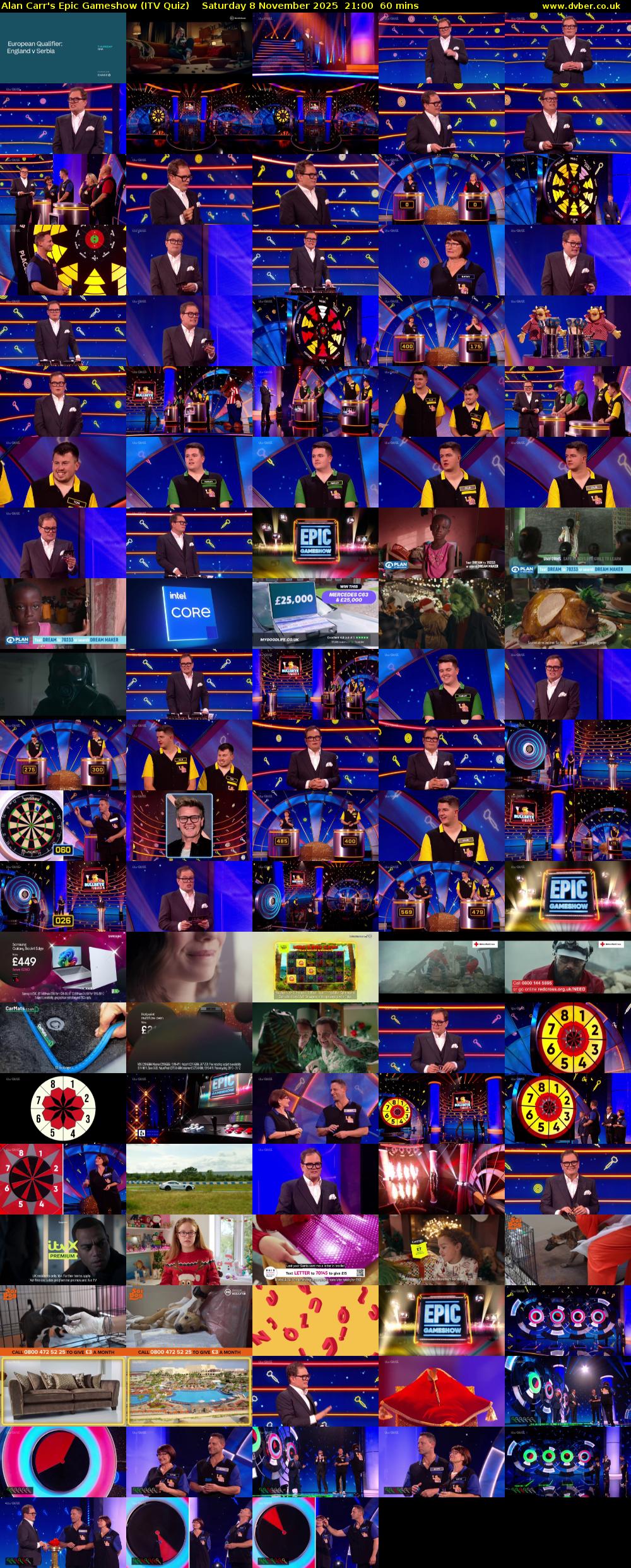 Alan Carr's Epic Gameshow (ITV Quiz) Saturday 8 November 2025 21:00 - 22:00