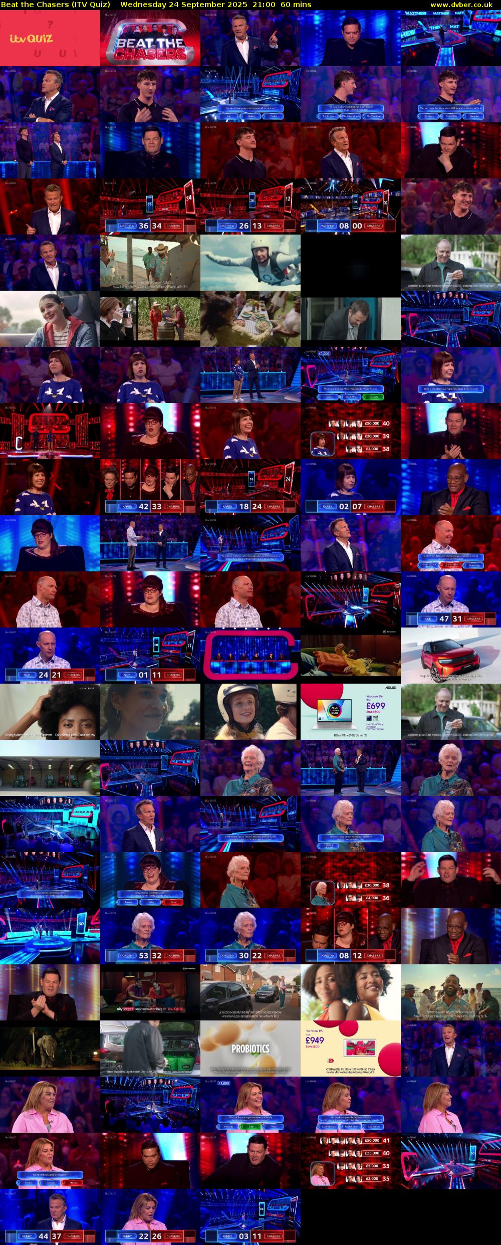 Beat the Chasers (ITV Quiz) Wednesday 24 September 2025 21:00 - 22:00