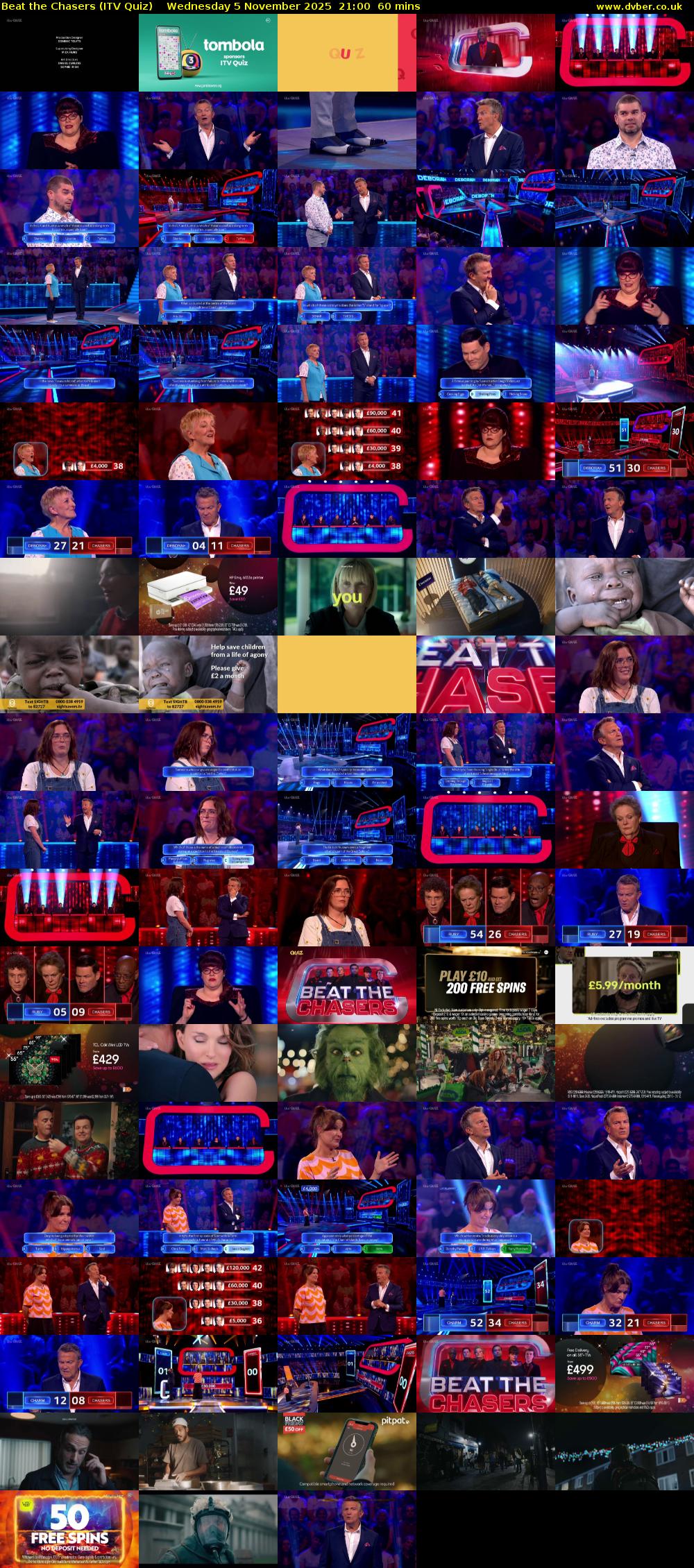 Beat the Chasers (ITV Quiz) Wednesday 5 November 2025 21:00 - 22:00