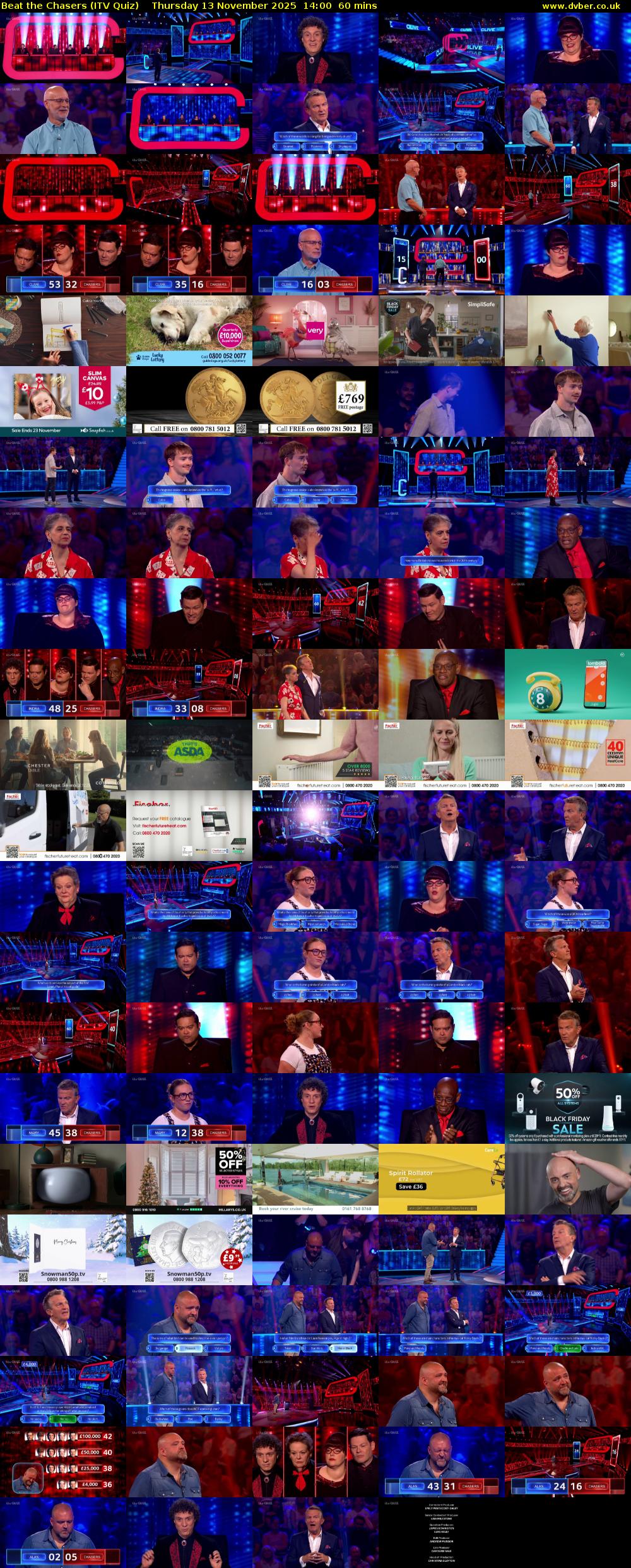 Beat the Chasers (ITV Quiz) Thursday 13 November 2025 14:00 - 15:00