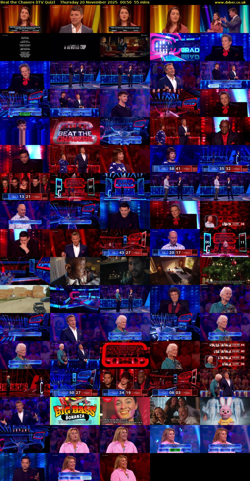 Beat the Chasers (ITV Quiz) Thursday 20 November 2025 00:50 - 01:45