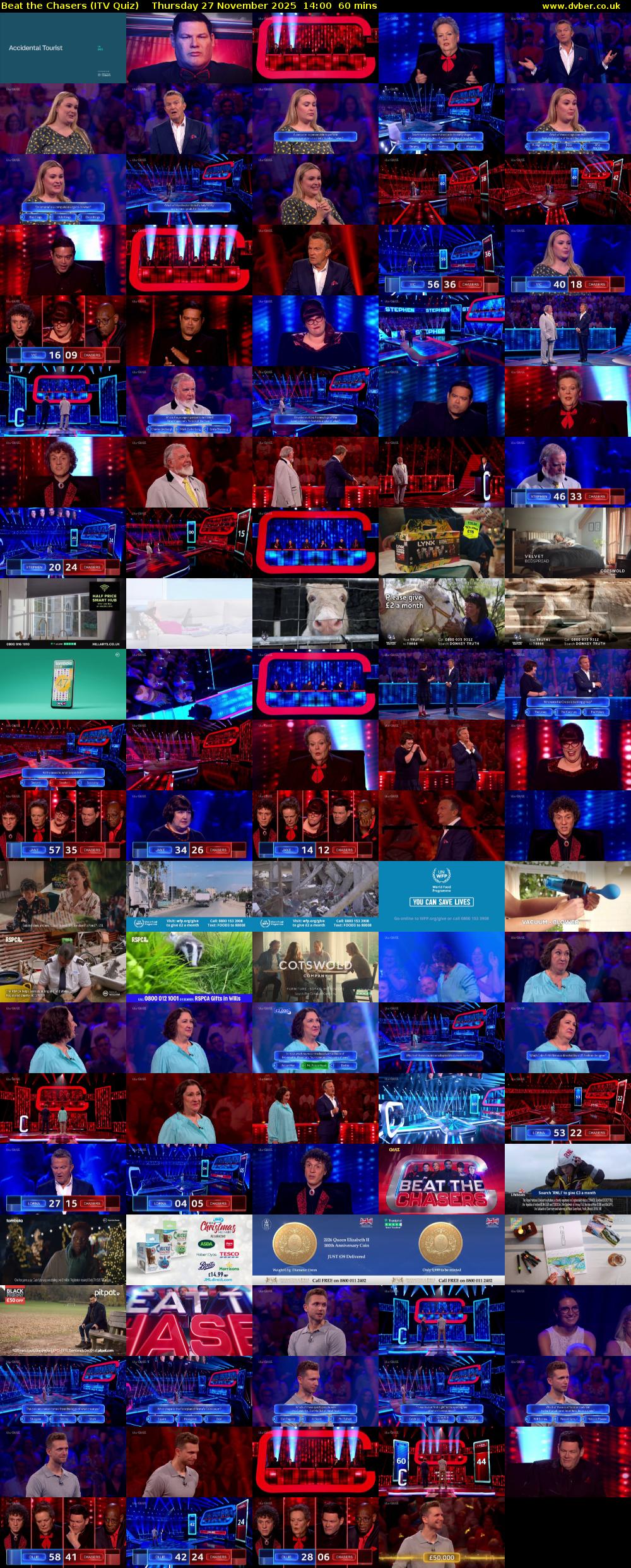 Beat the Chasers (ITV Quiz) Thursday 27 November 2025 14:00 - 15:00