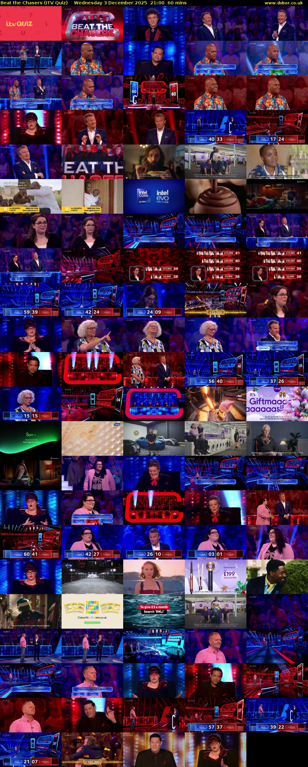 Beat the Chasers (ITV Quiz) Wednesday 3 December 2025 21:00 - 22:00