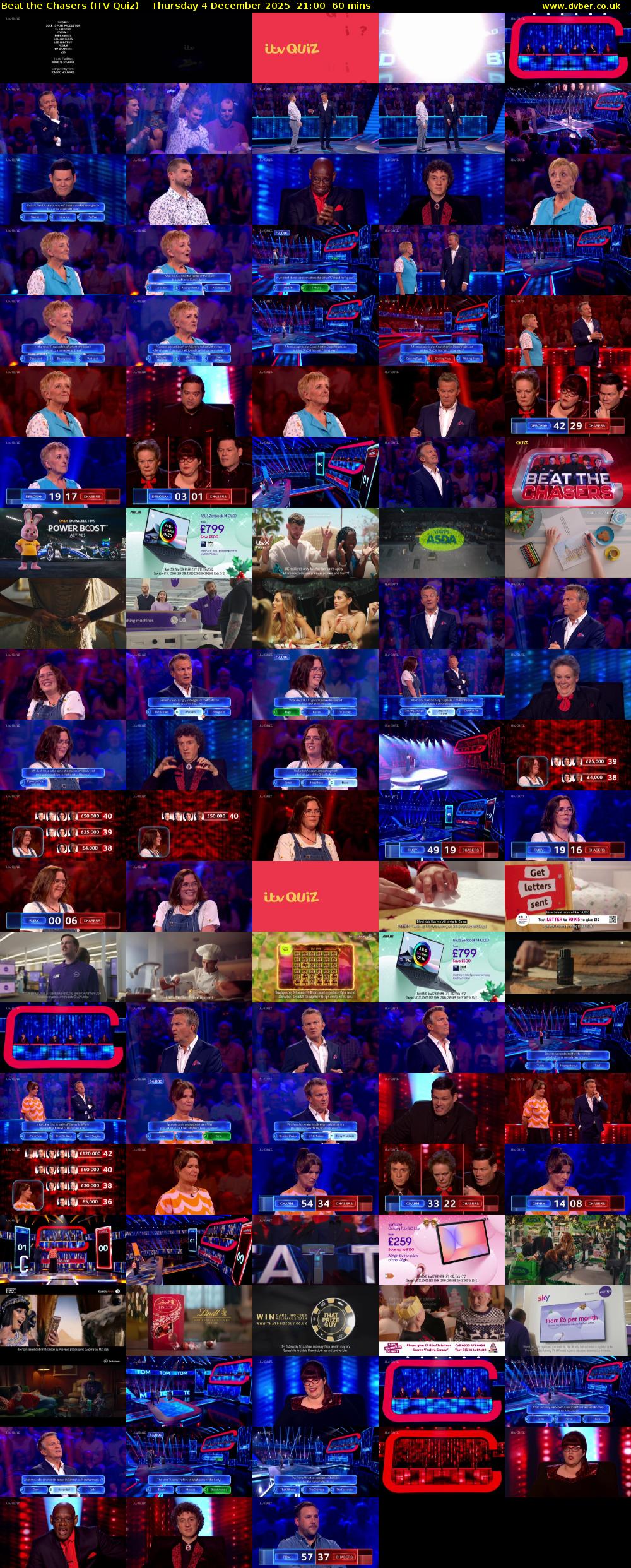 Beat the Chasers (ITV Quiz) Thursday 4 December 2025 21:00 - 22:00