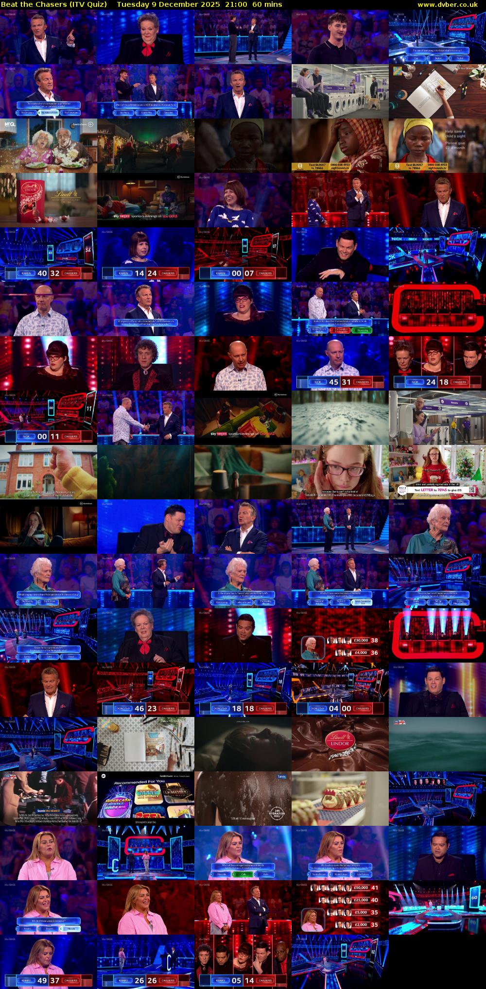 Beat the Chasers (ITV Quiz) Tuesday 9 December 2025 21:00 - 22:00