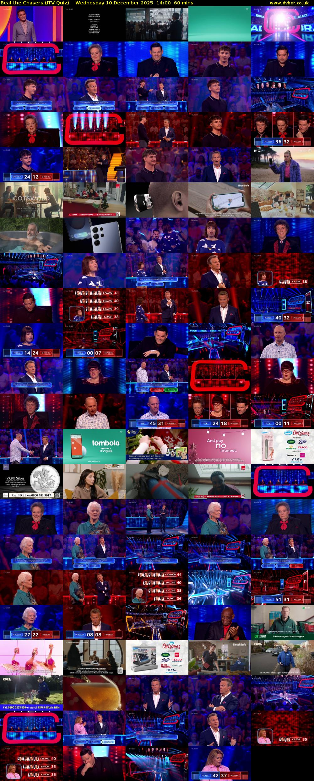 Beat the Chasers (ITV Quiz) Wednesday 10 December 2025 14:00 - 15:00