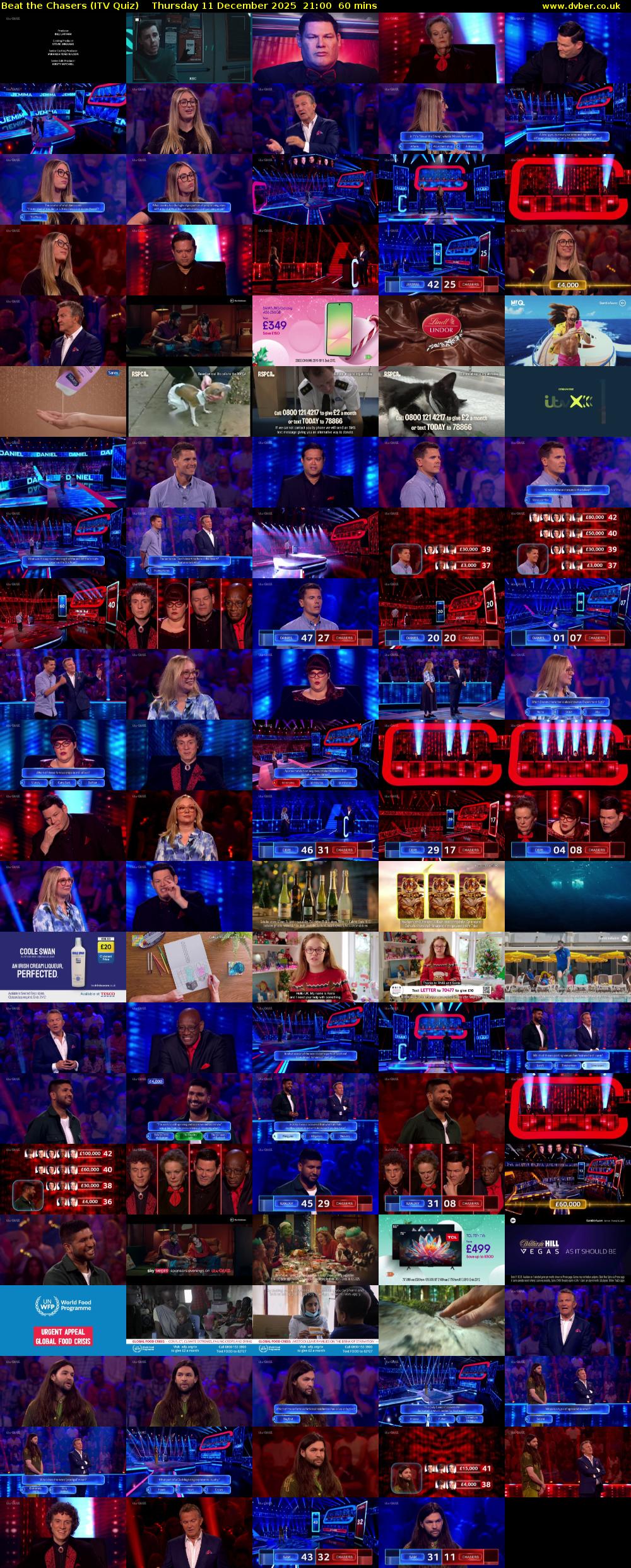 Beat the Chasers (ITV Quiz) Thursday 11 December 2025 21:00 - 22:00