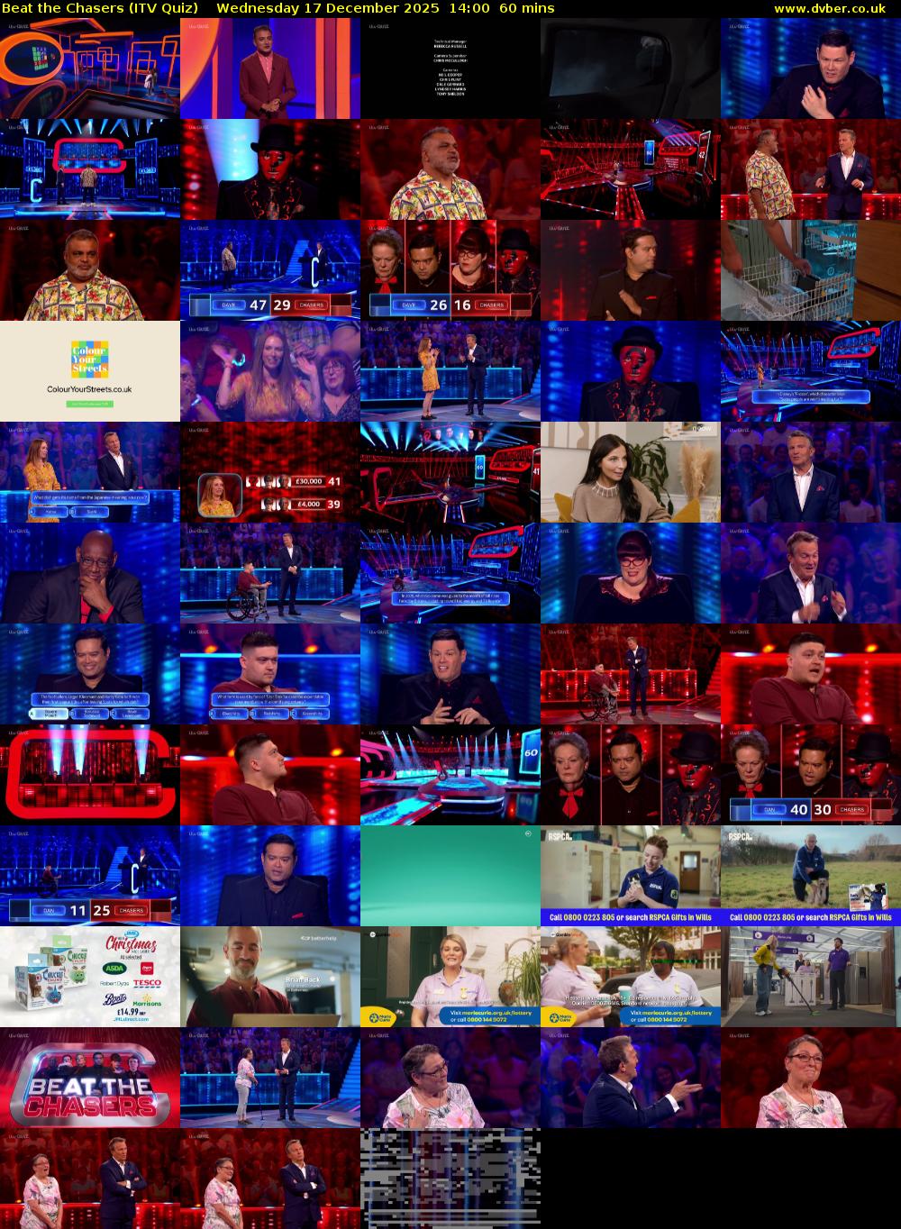 Beat the Chasers (ITV Quiz) Wednesday 17 December 2025 14:00 - 15:00