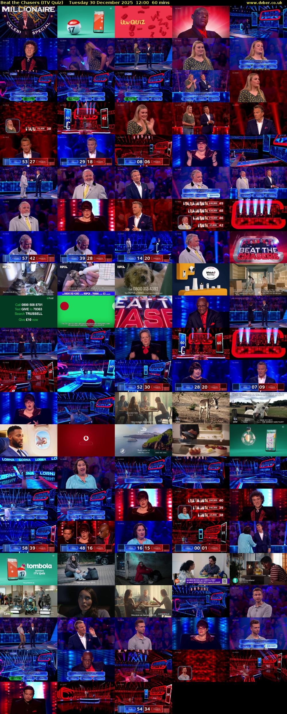 Beat the Chasers (ITV Quiz) Tuesday 30 December 2025 12:00 - 13:00