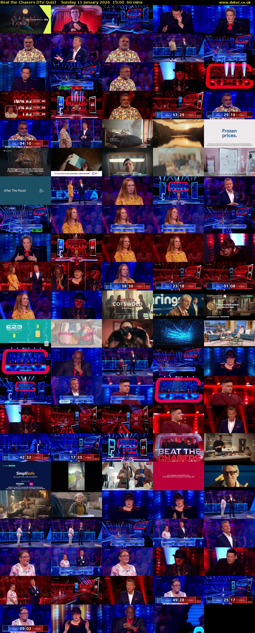 Beat the Chasers (ITV Quiz) Sunday 11 January 2026 15:00 - 16:00