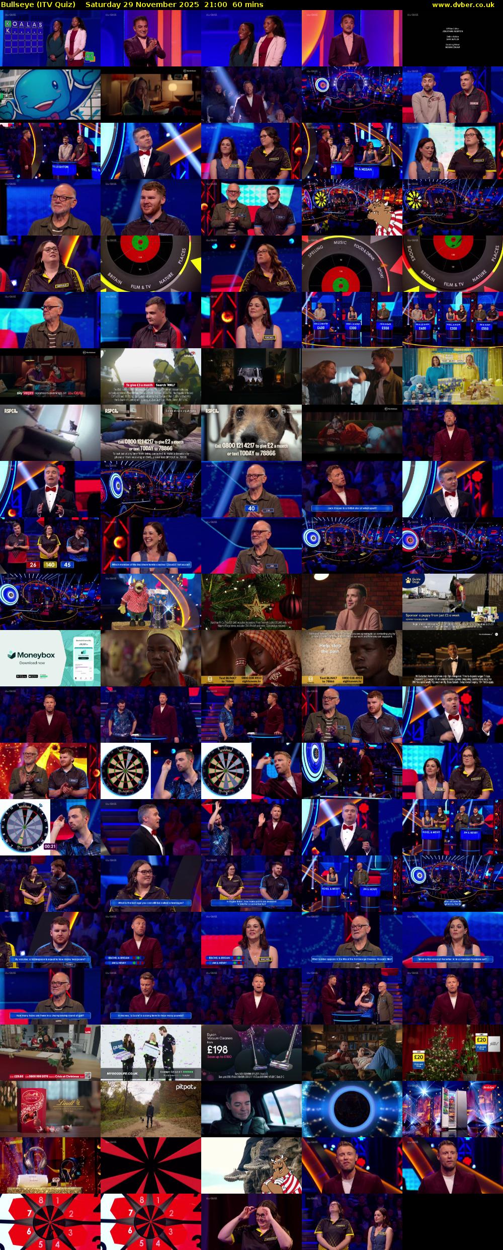 Bullseye (ITV Quiz) Saturday 29 November 2025 21:00 - 22:00